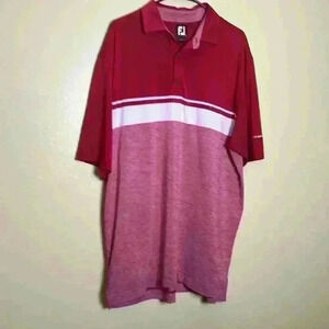 FJ Men’s golfing , Polo , tennis ,Shirt red and white shirt